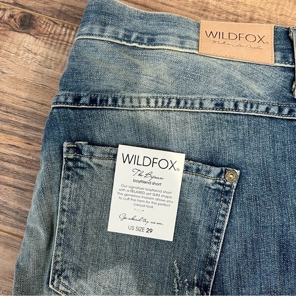Nwt Wildfox Bijoux Boyfriend Shorts in Fallen Wash - Picture 12 of 12